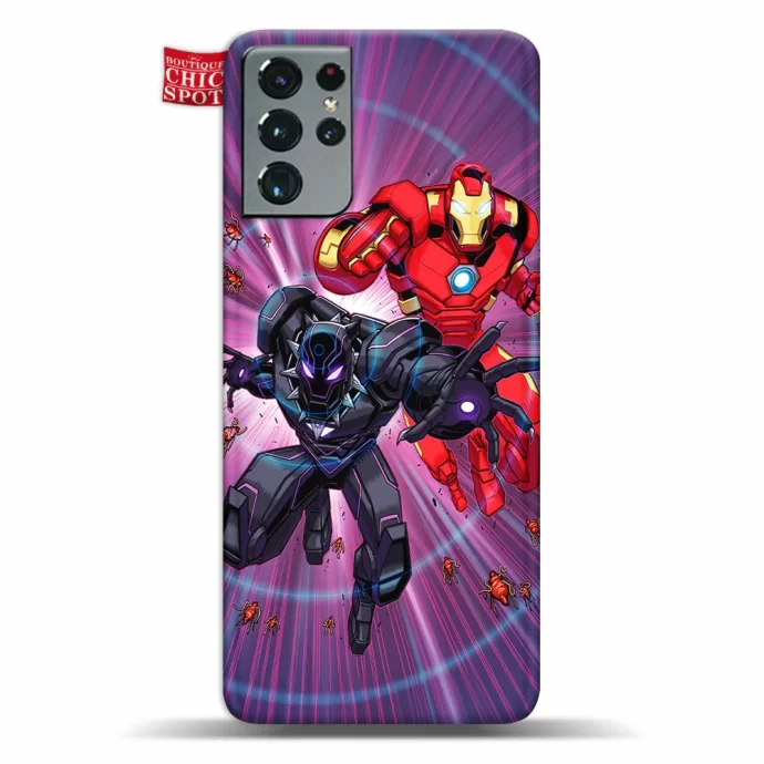 Black Panther Iron Man Phone Case Samsung