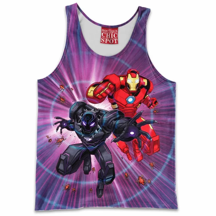 Black Panther Iron Man Tank Top