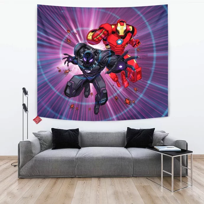 Black Panther Iron Man Tapestry