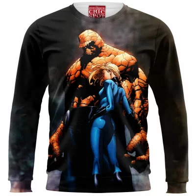 Comic Zip Sweatshirt, The Thing Zip Sweatshirt, Ben Grimm Zip Sweatshirt, Fantastic Four Zip Sweatshirt, The Invisible Woman Zip Sweatshirt