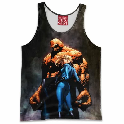 Ben Grimm Tank-Top, Comic Tank-Top, Fantastic Four Tank-Top, The Invisible Woman Tank-Top, The Thing Tank-Top