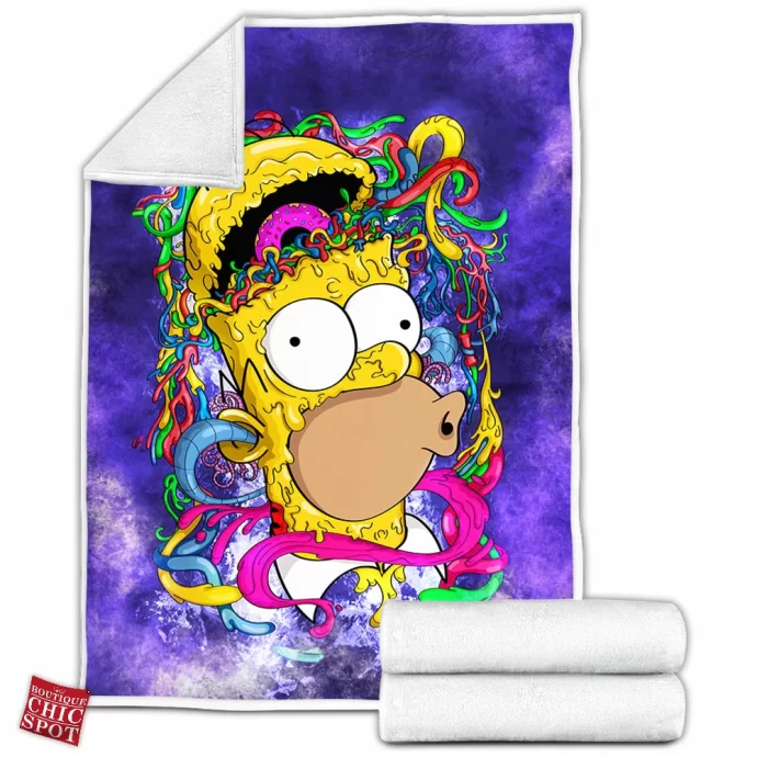 Homer Simpson Fleece Blanket