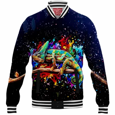 Anime Baseball-Jacket, Pokemon Baseball-Jacket, Chameleon Baseball-Jacket
