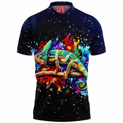 Anime Polo Shirt, Pokemon Polo Shirt, Chameleon Polo Shirt