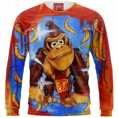 Game Zip Sweatshirt, Donkey Kong Zip Sweatshirt