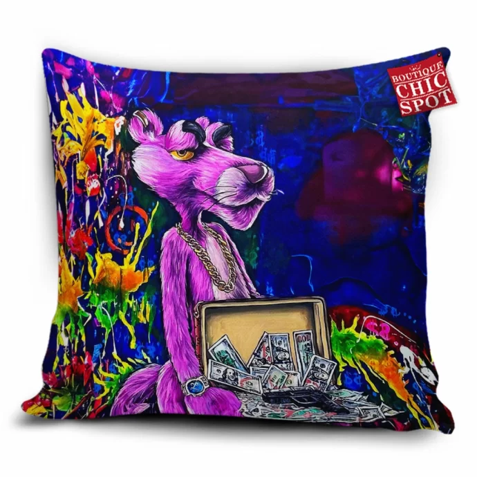 Pink Panther Pillow Cover