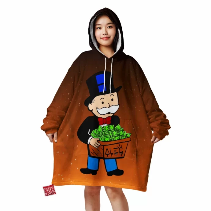 Mr. Monopoly Blanket Hoodie