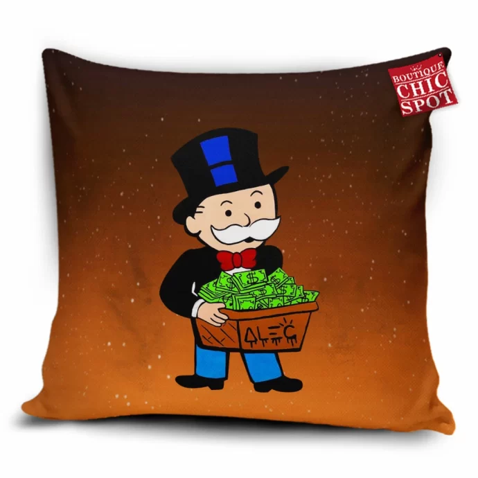 Mr. Monopoly Pillow Cover