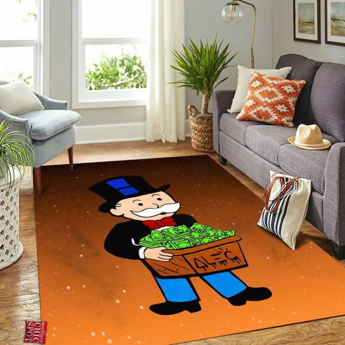 Mr. Monopoly Rectangle Rug