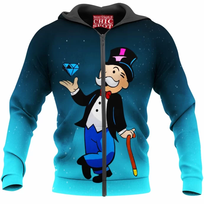 Mr. Monopoly Zip Hoodie