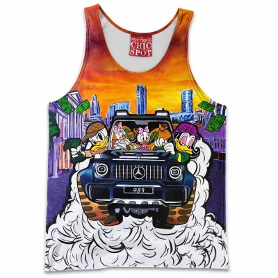 Animation Tank-Top, Donald Duck Tank-Top, Disney Tank-Top