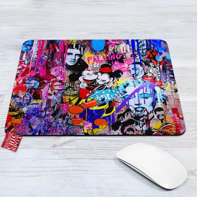 Mickey Mouse and Minnie Mouse Mouse Pad