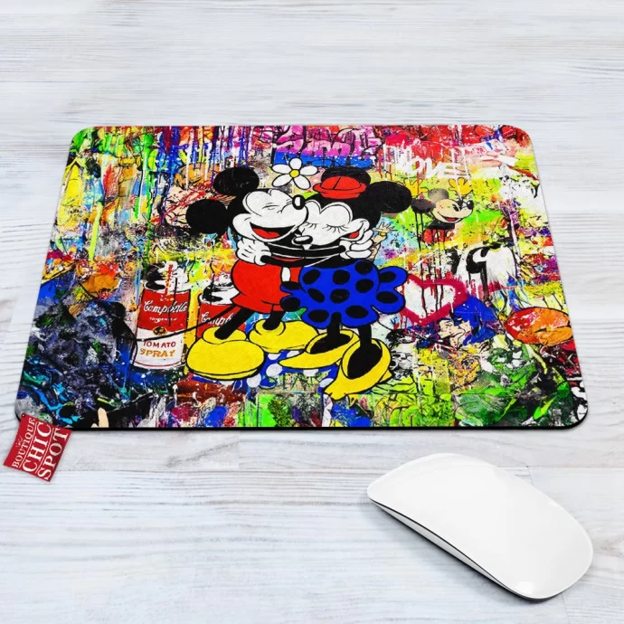 Mickey Mouse and Minnie Mouse Mouse Pad