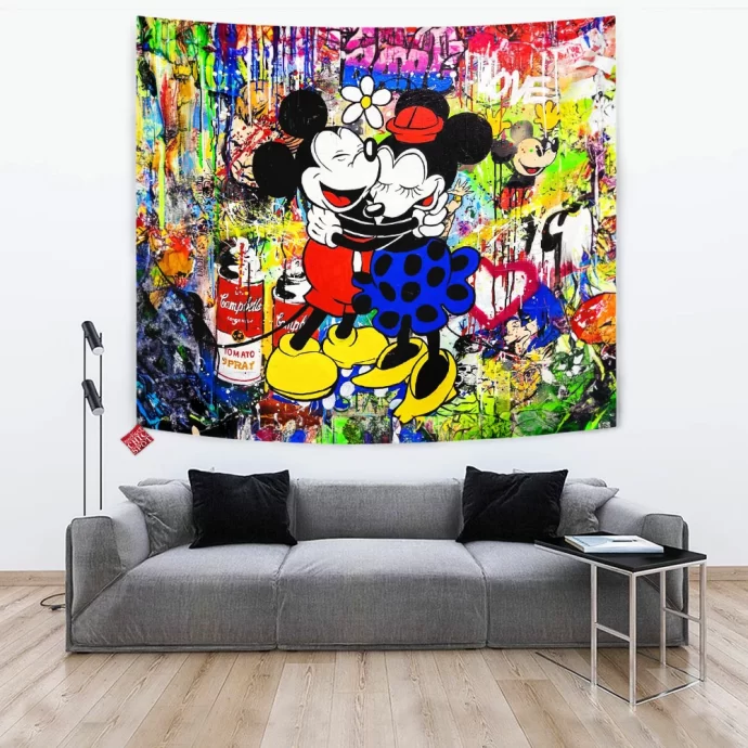 Mickey Mouse and Minnie Mouse Tapestry