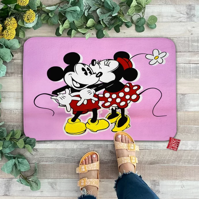 Mickey Mouse and Minnie Mouse Doormat