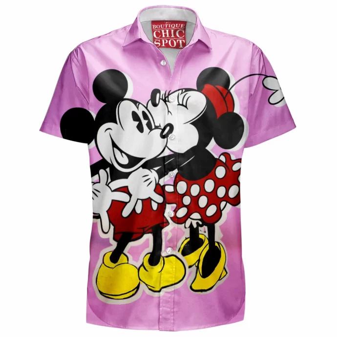 Mickey Mouse and Minnie Mouse Hawaiian Shirt