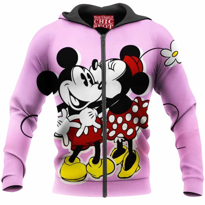 Mickey Mouse and Minnie Mouse Zip Hoodie