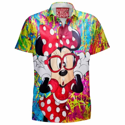 Animation Hawaiian-Shirt, Minnie Mouse Hawaiian-Shirt, Disney Hawaiian-Shirt