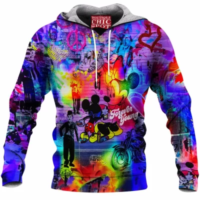 Abstract Fleece-Hoodie