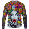 Abstract Woman Knitted Sweater