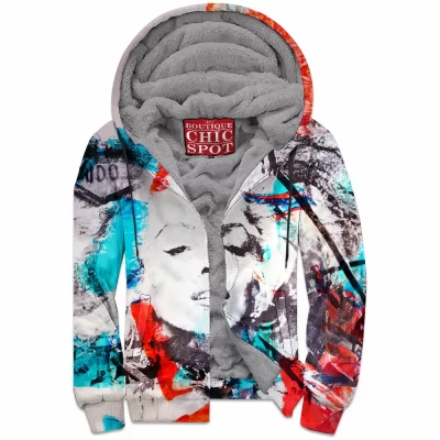 Marilyn Monroe Zip-Fleece-Hoodie