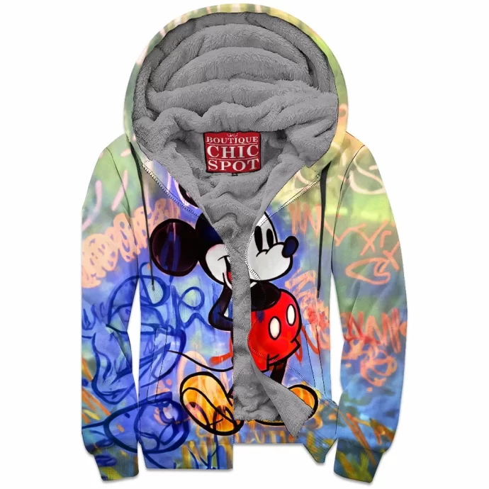 Mickey Mouse Zip Fleece Hoodie