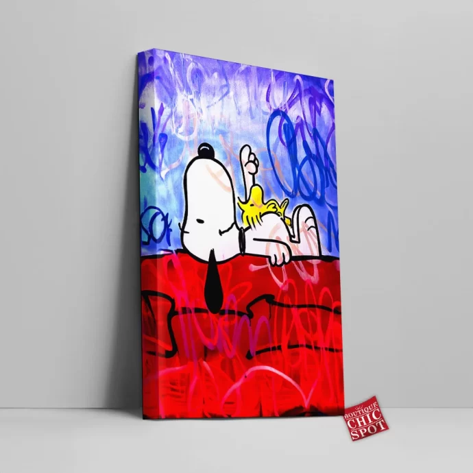 Snoopy and Woodstock Canvas Wall Art