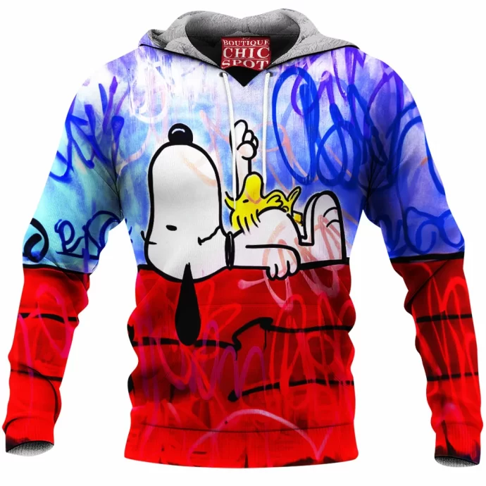 Snoopy and Woodstock Fleece Hoodie