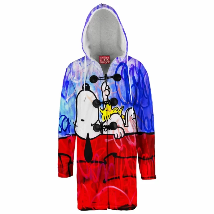 Snoopy and Woodstock Hooded Cloak Coat