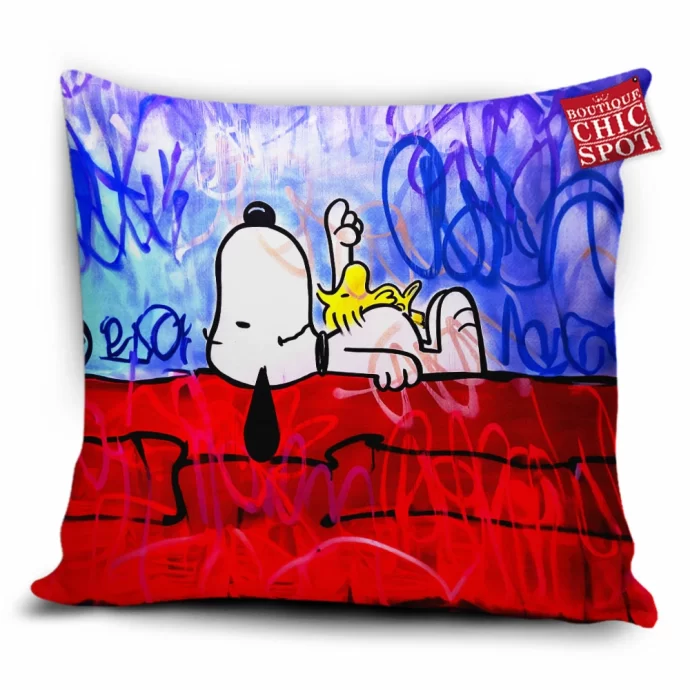 Snoopy and Woodstock Pillow Cover