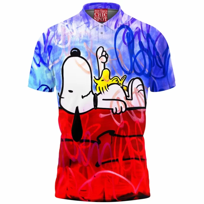 Snoopy and Woodstock Polo Shirt