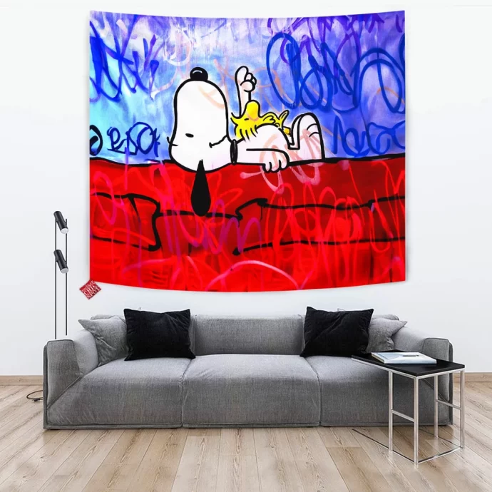 Snoopy and Woodstock Tapestry