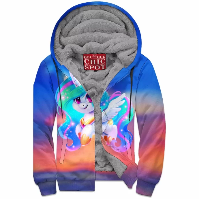 Princess Celestia Zip Fleece Hoodie