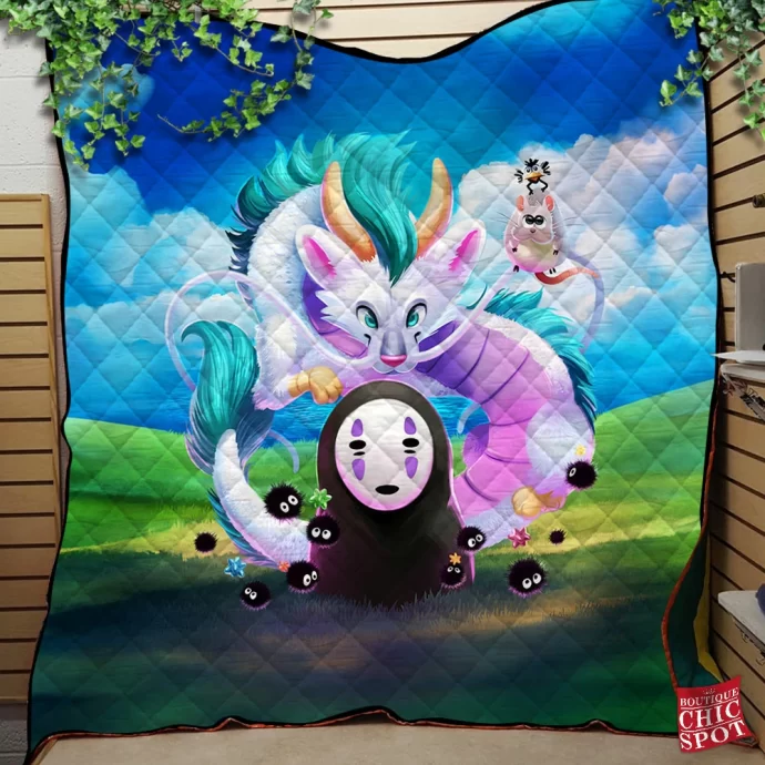 Spirited Away Quilt Blanket