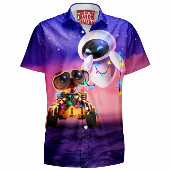 Eve And Wall-e Hawaiian Shirt