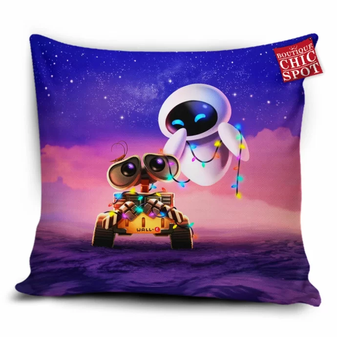 Eve And Wall-e Pillow Cover