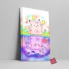 Clefable Gengar Canvas Wall Art