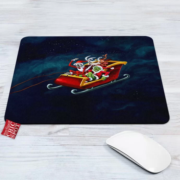 Jack Skellington And Grinch Mouse Pad