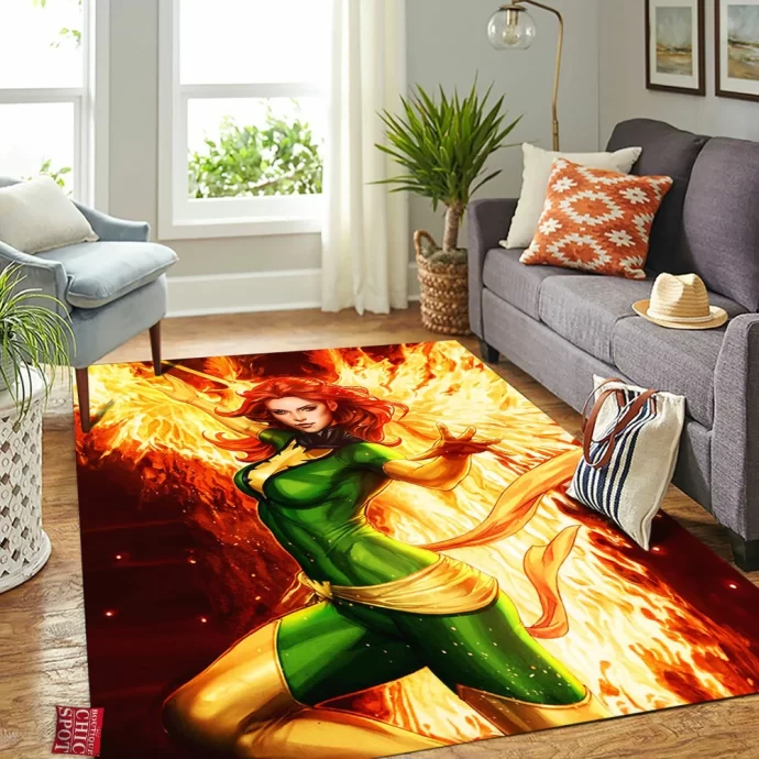 Phoenix X-men Rectangle Rug