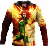 Comic Zip-Hoodie, Phoenix Zip-Hoodie, X-men Zip-Hoodie