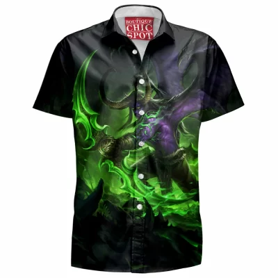 Game Hawaiian-Shirt, Illidan Stormrage Hawaiian-Shirt, Dota Hawaiian-Shirt, Warcraft Hawaiian-Shirt