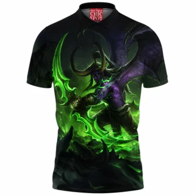 Game Polo Shirt, Illidan Stormrage Polo Shirt, Dota Polo Shirt, Warcraft Polo Shirt