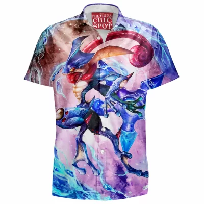 Anime Hawaiian-Shirt, Greninja Hawaiian-Shirt, Pokemon Hawaiian-Shirt