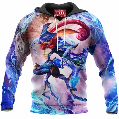 Anime Hoodie, Greninja Hoodie, Pokemon Hoodie