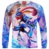 Greninja Zip Sweatshirt, Pokemon Zip Sweatshirt, Anime Zip Sweatshirt