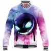 Anime Baseball-Jacket, Gastly Baseball-Jacket, Pokemon Baseball-Jacket