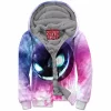 Anime Zip-Fleece-Hoodie, Gastly Zip-Fleece-Hoodie, Pokemon Zip-Fleece-Hoodie