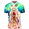 Anime Polo Shirt, Anime Girl Polo Shirt