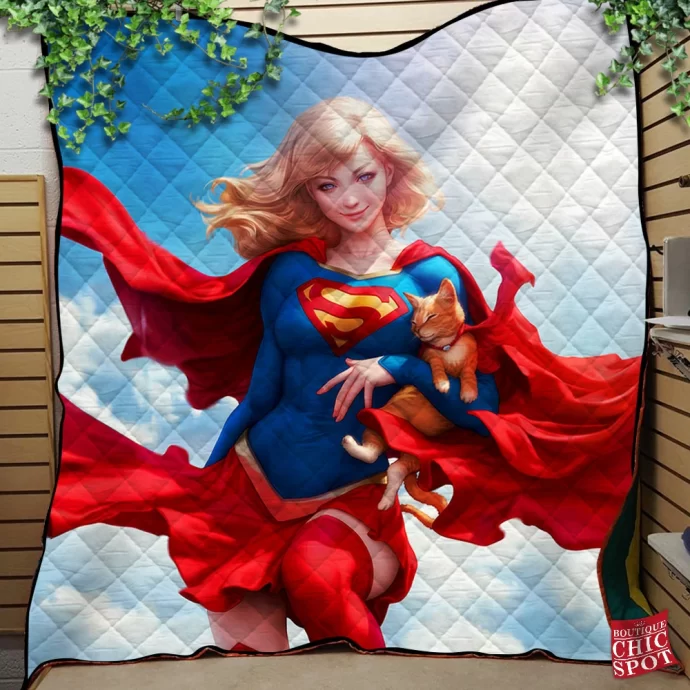 Supergirl Quilt Blanket