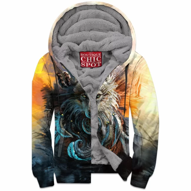 T DUONG Boutique 0423 Zip Fleece Hoodie